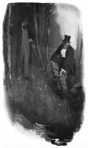 The ragged trousers stripped from an evening pair, bloodstains and Newgate fringe removed at the water's edge. Illustration by Cyrus Cuneo