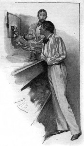 "That," said he, "is our door to fortune." Illustration by John H. Bacon