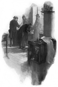 I looked round.  There was no Raffles to respond. Illustration by Cyrus Cuneo