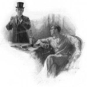 "May I mix you one?" said I. Illustration by F. C. Yohn