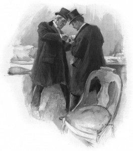 All at once something gave. Illustration by F. C. Yohn